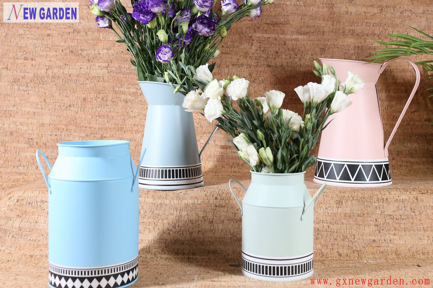 zinc flower pot
