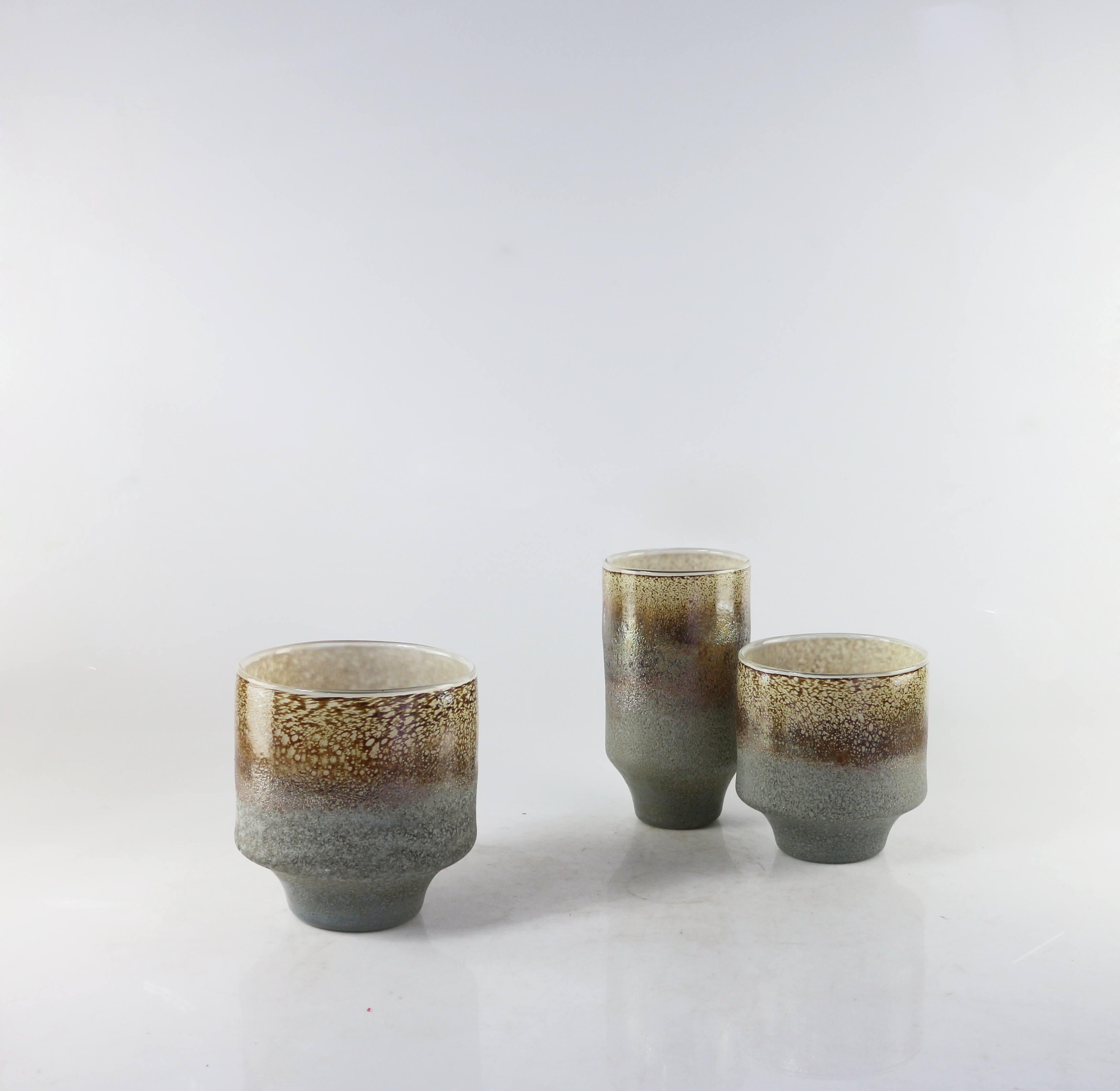 Handmade color glass vase