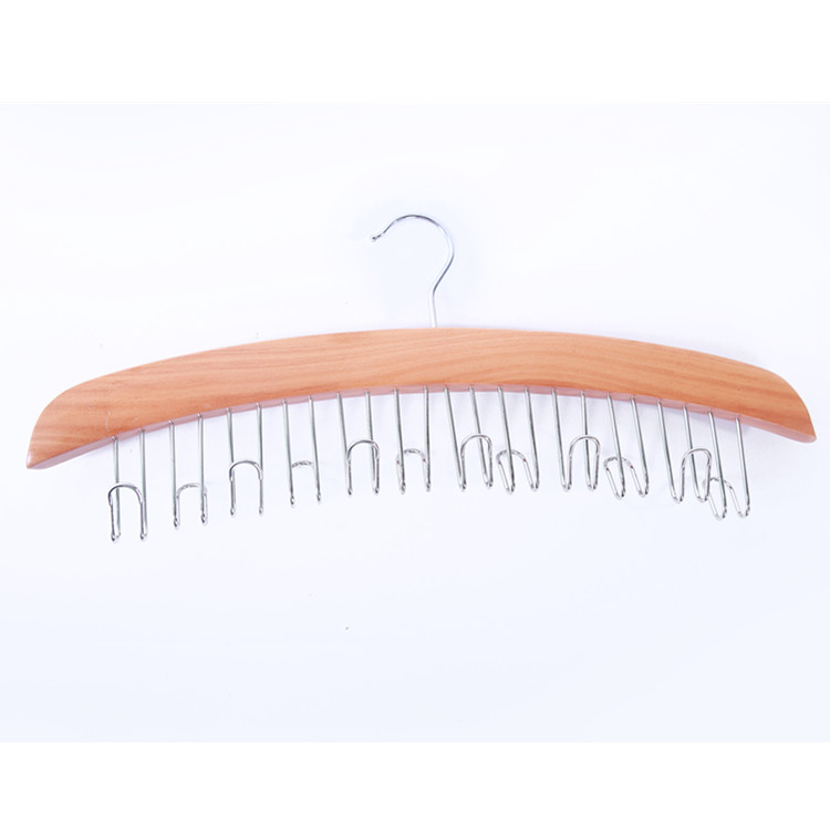 Natural Color Wooden Tie Hanger