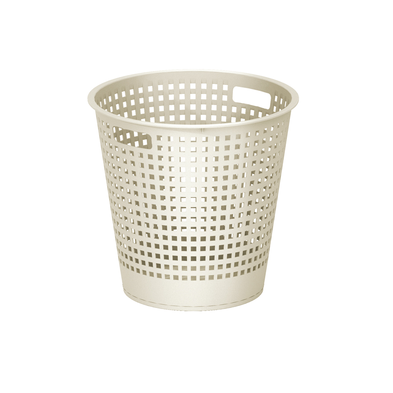 Extra thick large opening plastic wastepaper basket garbage can trash can