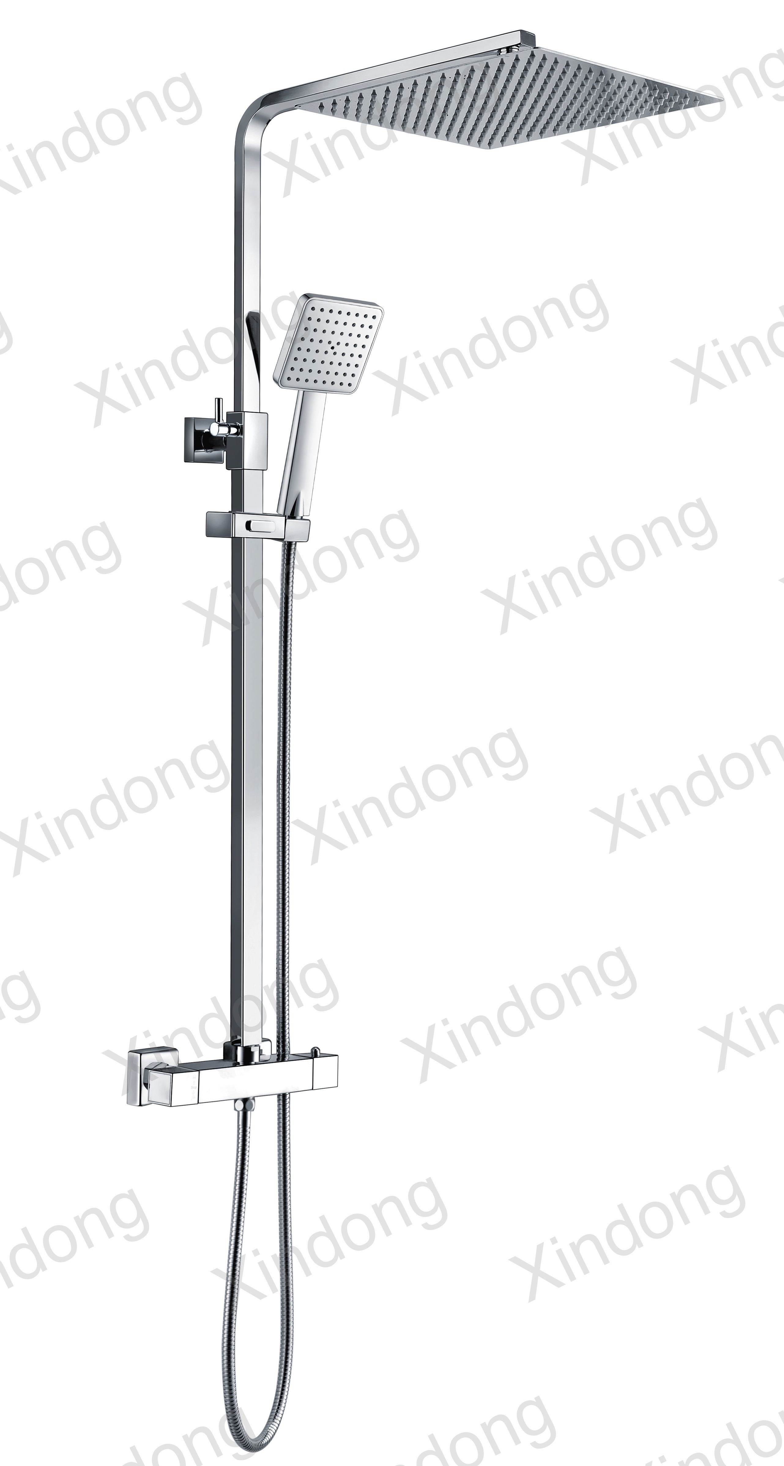 Square Thermostatic Shower Set