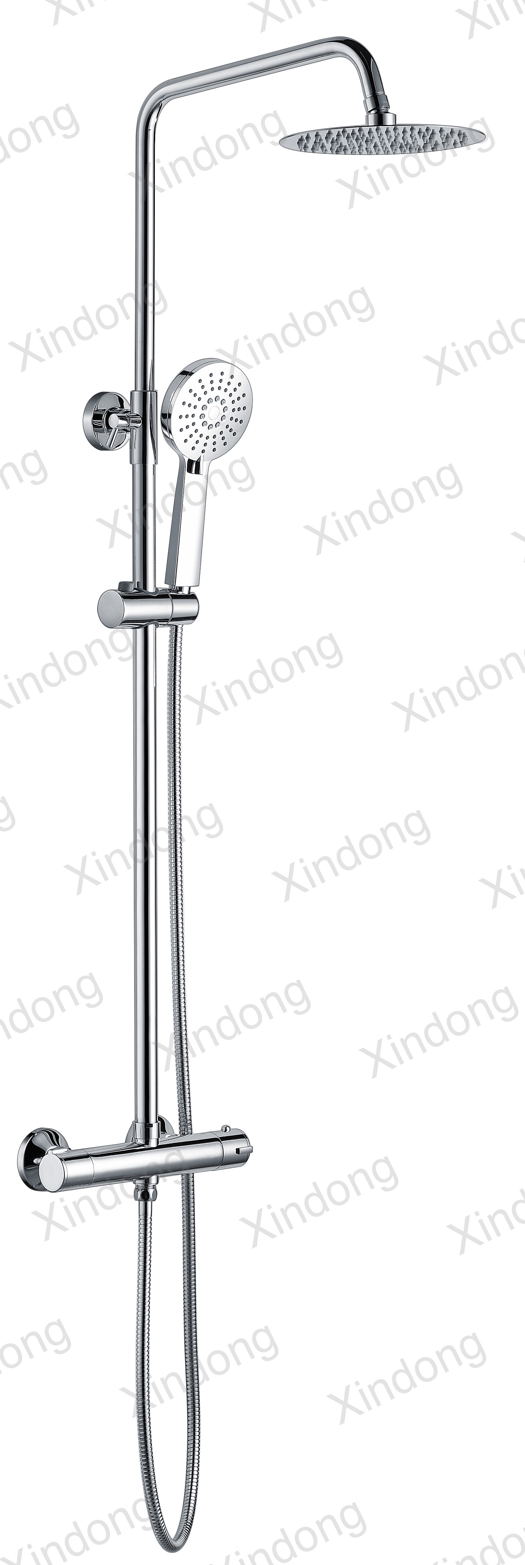 Round Thermostatic Shower Set
