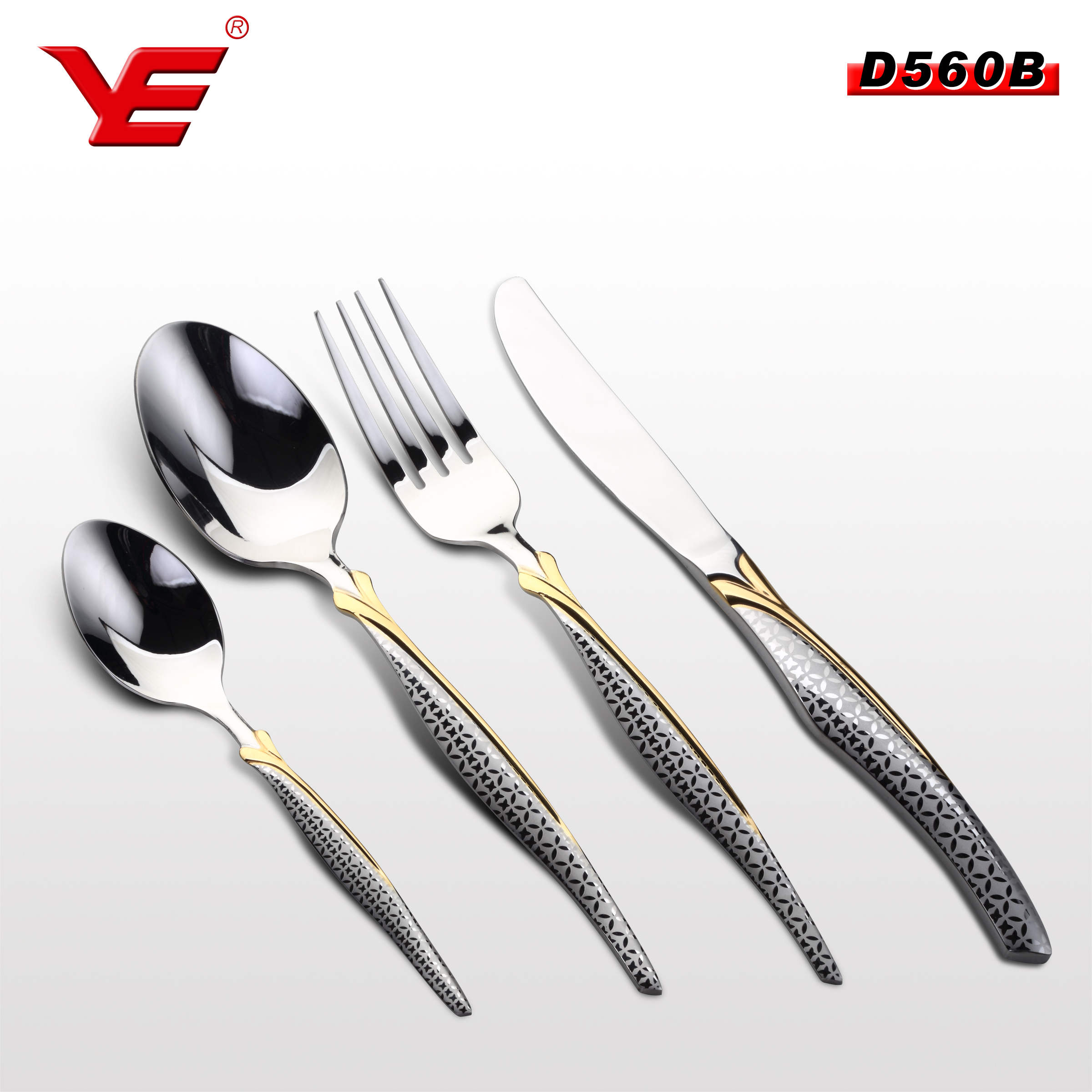 Stainless Steel Cutlery Set, Flatware Set with Laser Finish