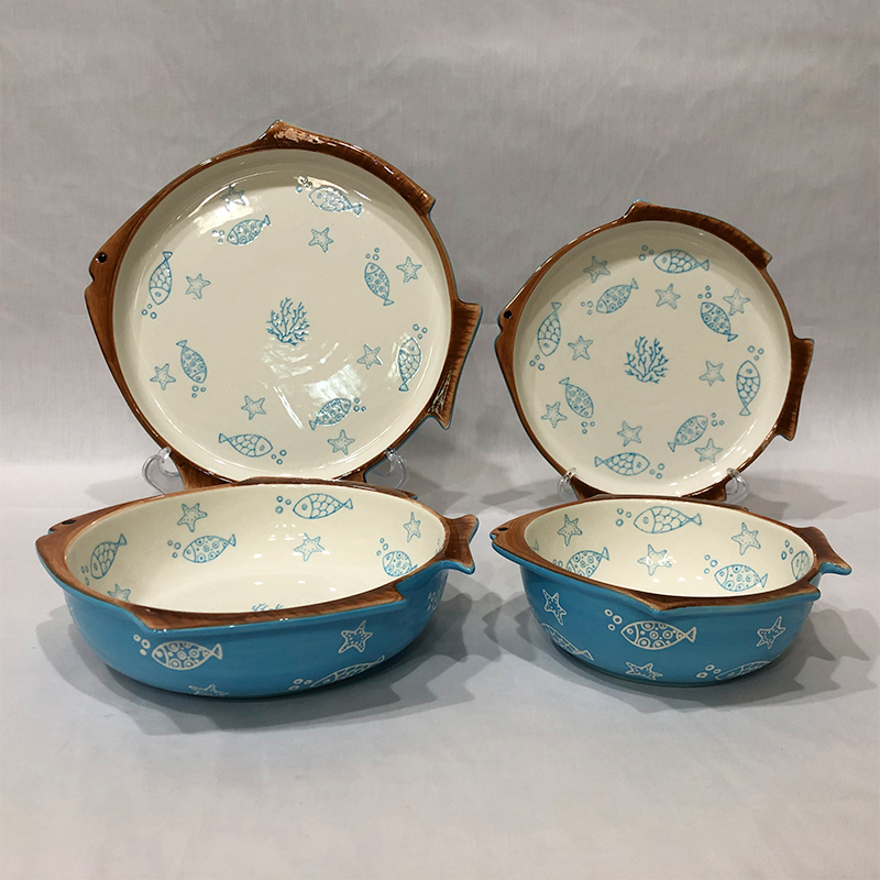 Dinnerware Set - Fish Shape
