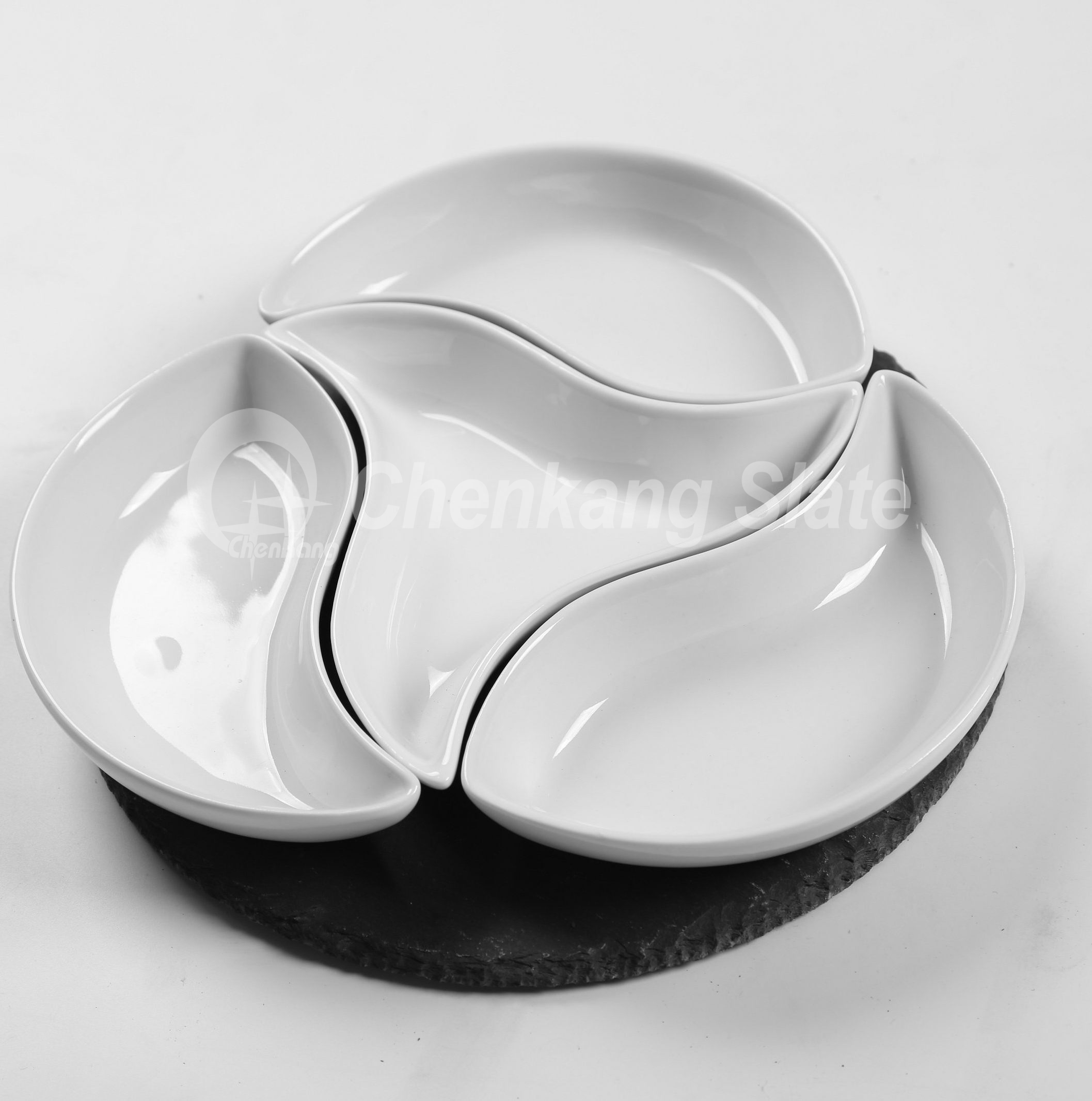 Set Of 5, Slate Appetizer Set
