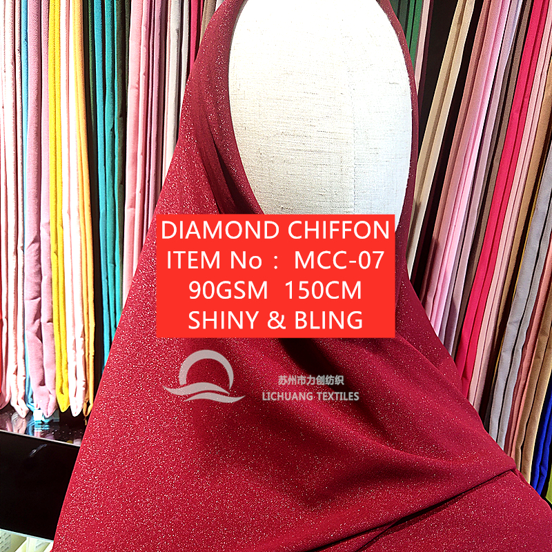 Chiffon Daimond Ggt Emerald Women's Garment Skirt Fabrics