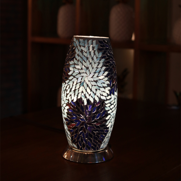 Table lamp mosaic glass vase table lamp for interior decoration