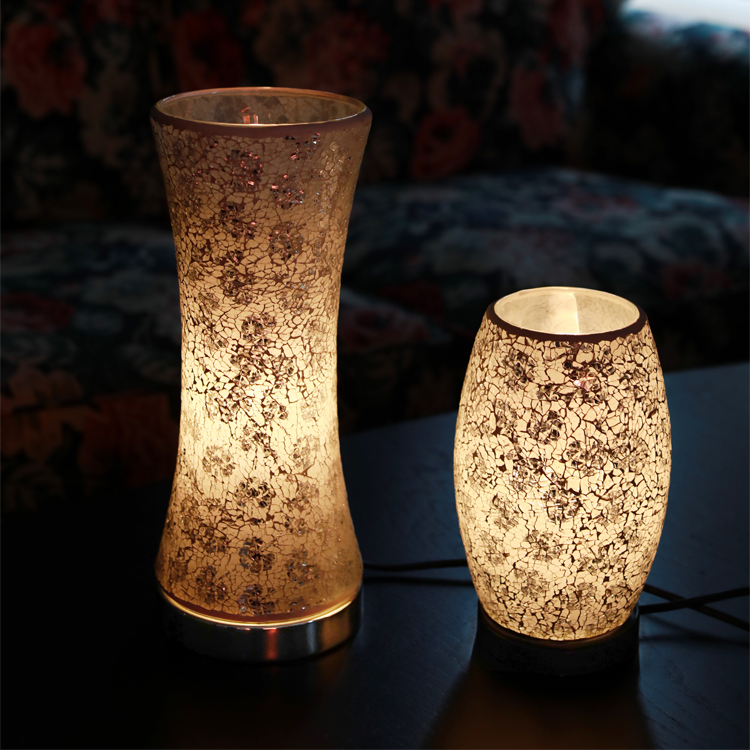 Table lamp mosaic glass vase table lamp for interior decoration