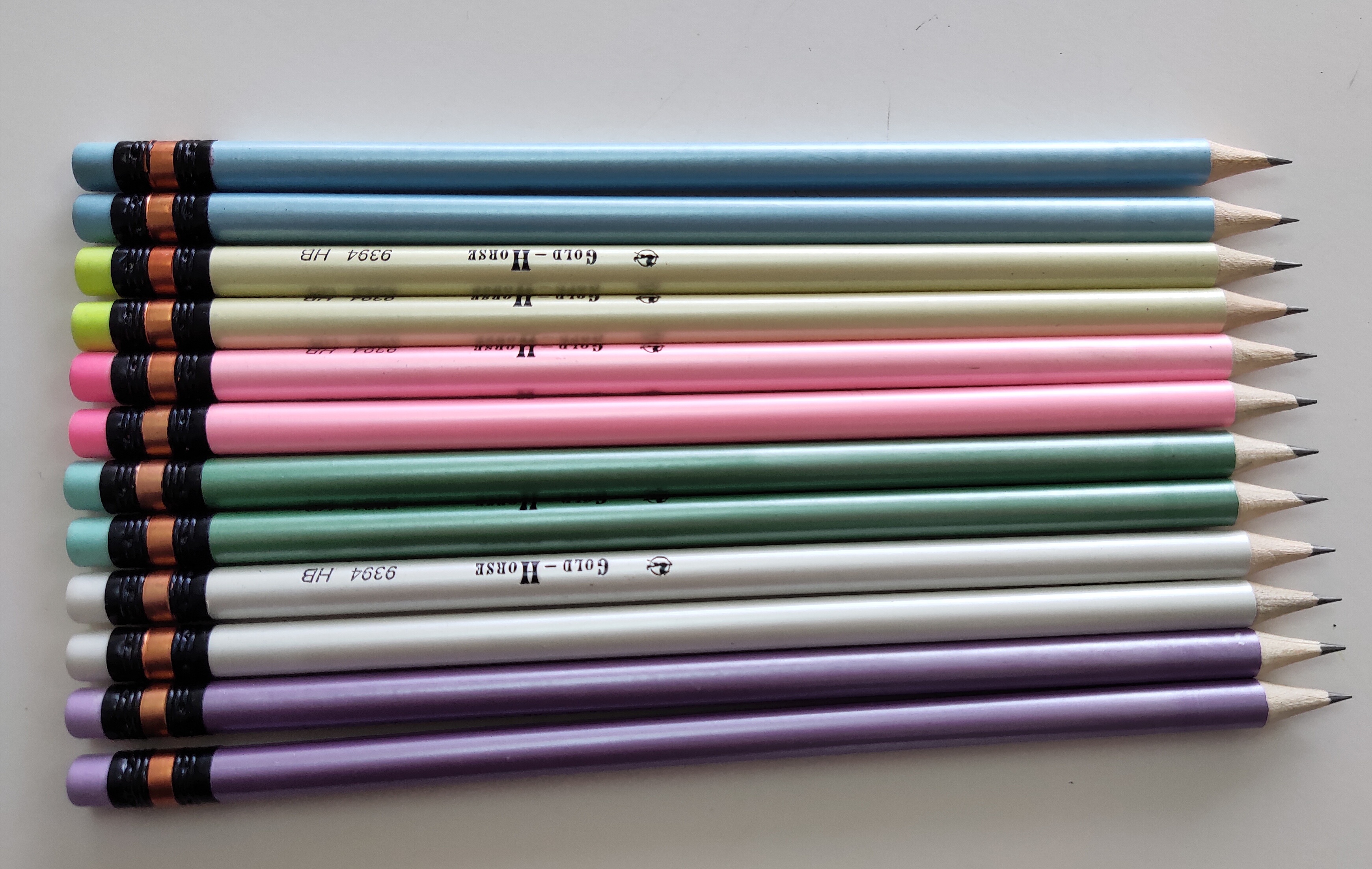 HB pencil with eraser,pearl painting.