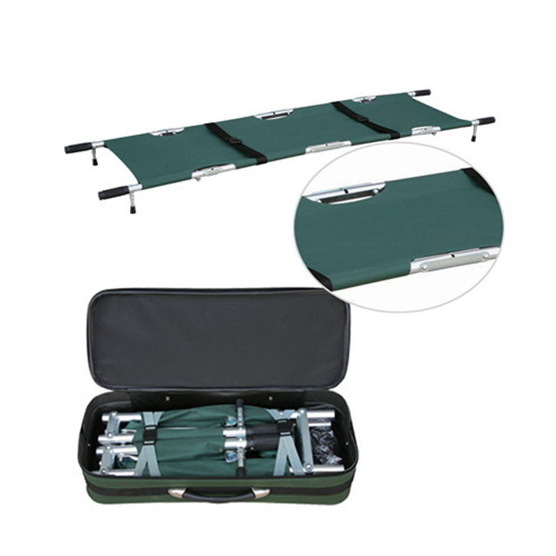 CE Approved Emergency Rescue First Aid Aluminum Alloy Folding Stretcher