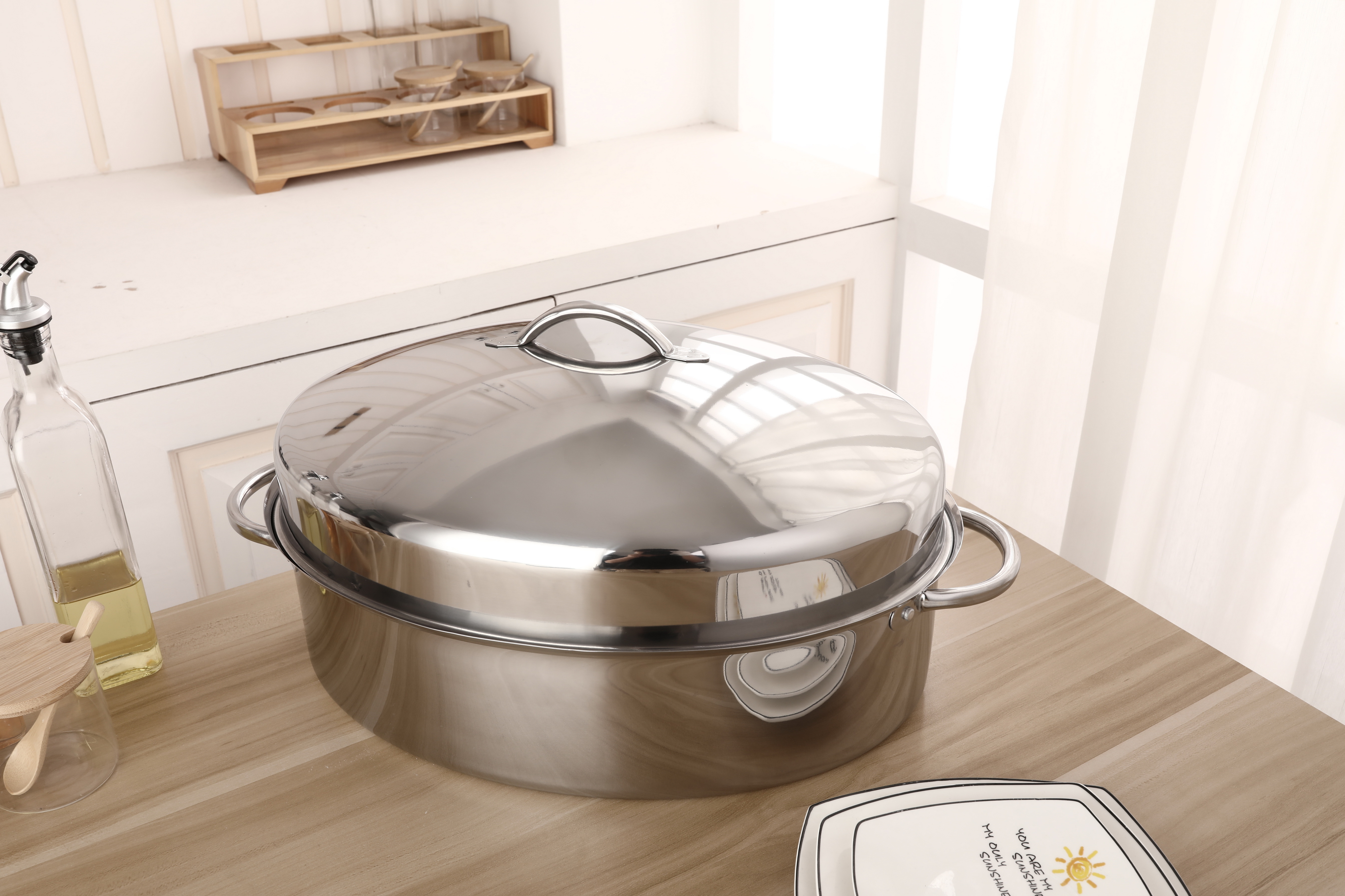 Stainless Steel Roasting Pan large turkey roaster