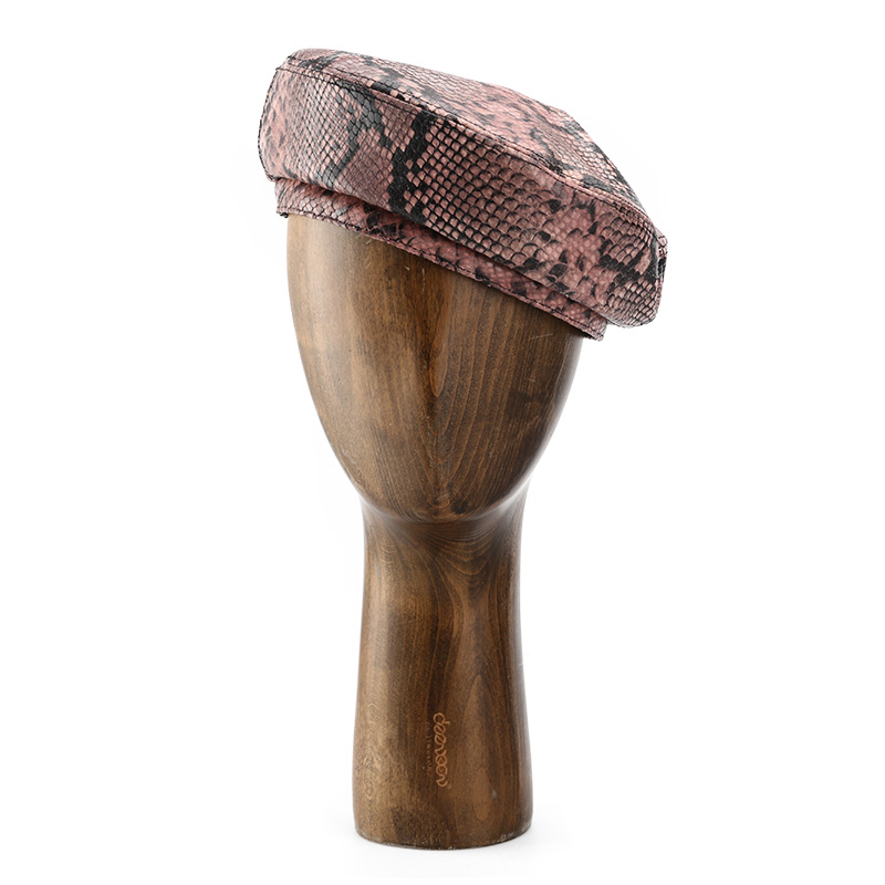 Pink Purple Serpentine High Quality Sense Beret Hat