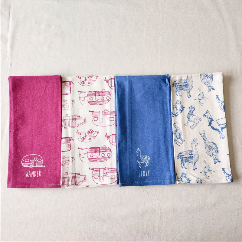 pigment printed tea towel