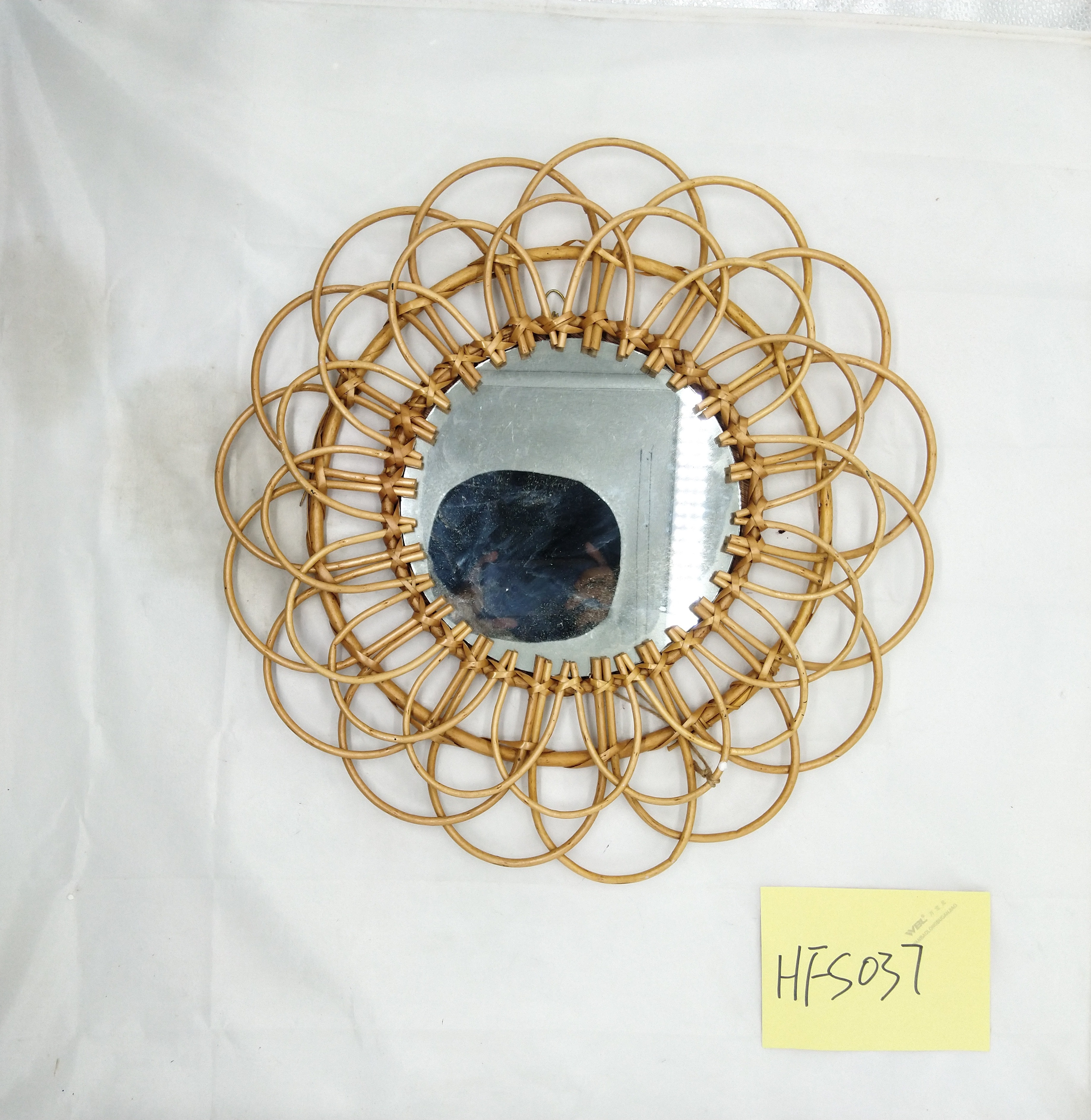 HUANGGANG willow, wooden crafts, Round Hanging mirror,Wall-Mounted deco mirrors HFS037