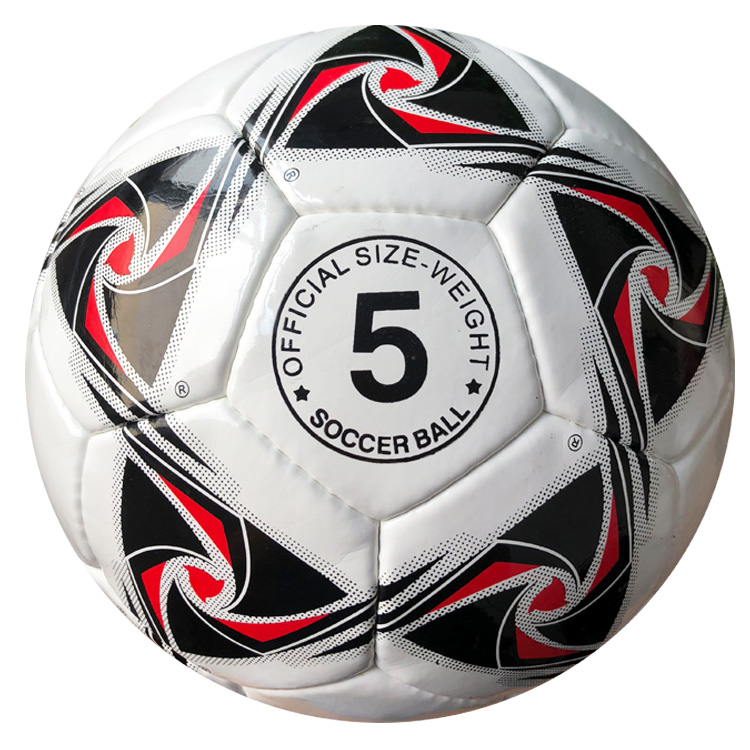Tradition hand stitched PU leather training durable soccer ball