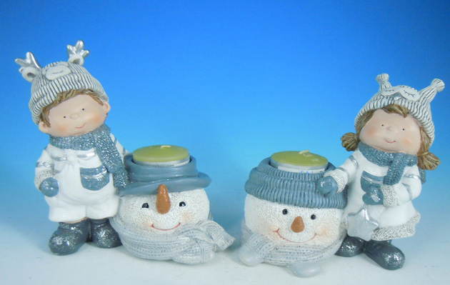 5"snowman decoration S/2