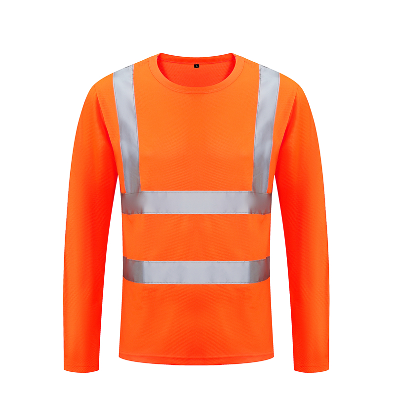 100% polyester dry fit long sleeve tshirt summer mens tshirt with reflective custom LOGO tshirt