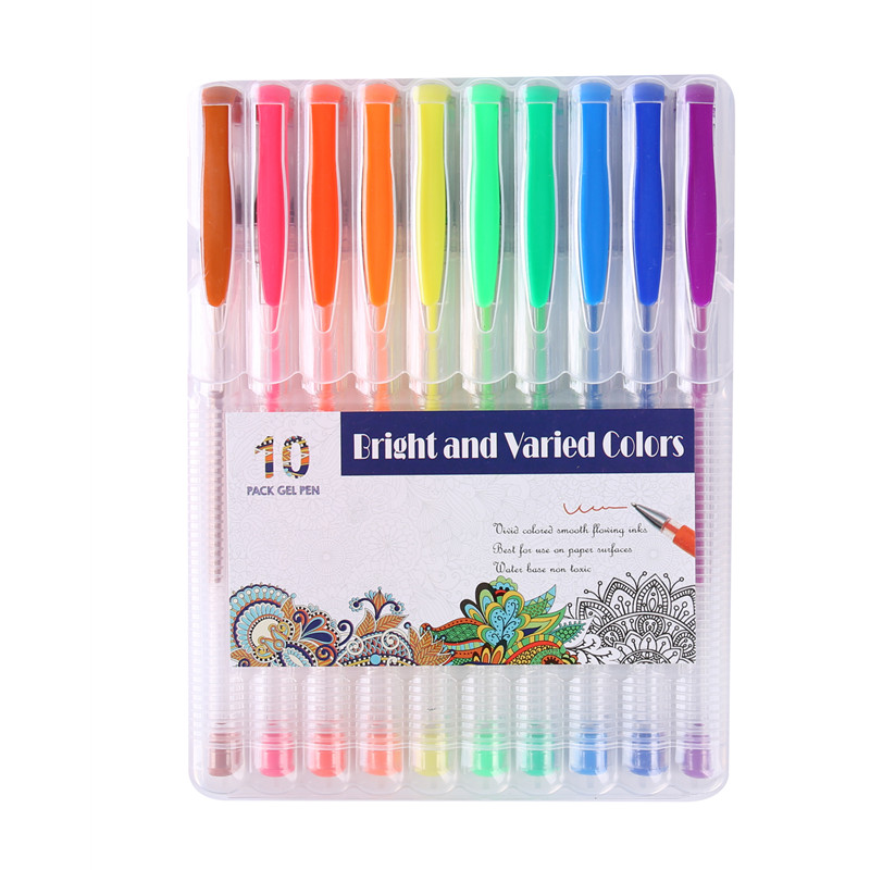 Qianxiang 10 Pieces #100 Gel Pen with PP Box