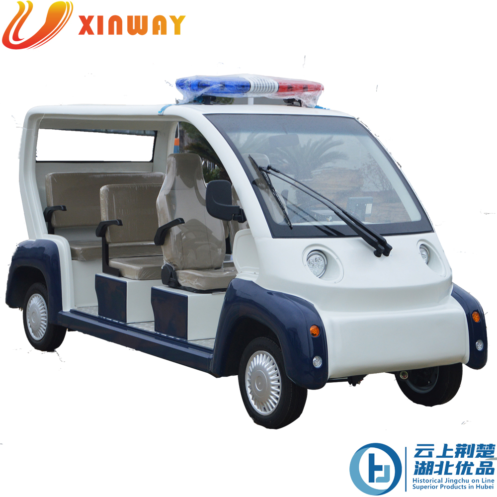 6 seats Electric patrol car open door
