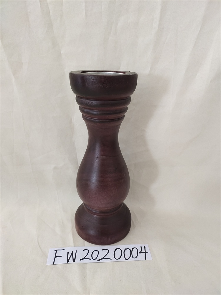 wooden candle holder