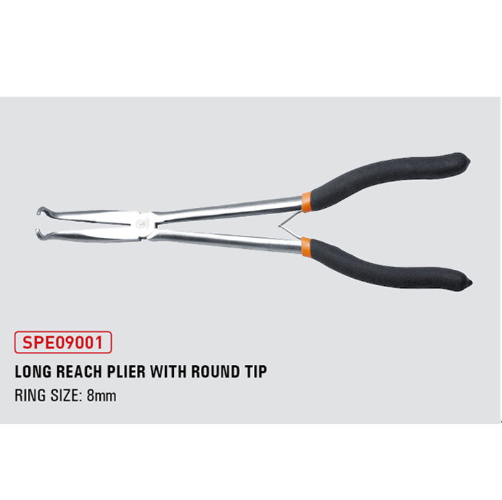 Long reach plier with round tip 8mm