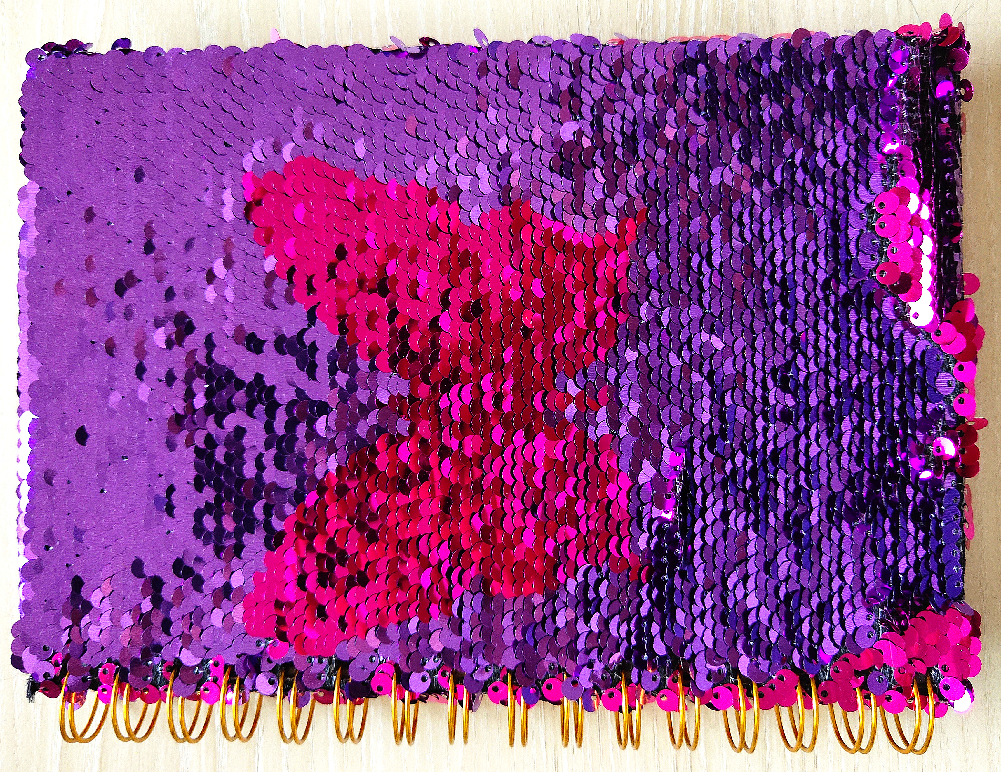 Sequin with Sprial notebook