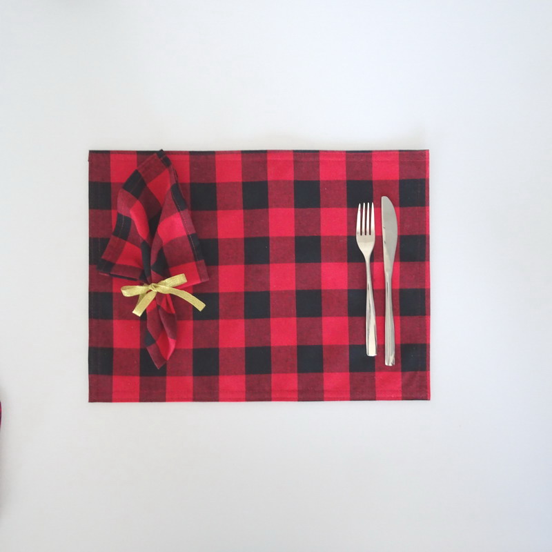 buffalo check design placmat table mat，desk mat,table mat, Jacquard tablecloth,table runner，coaster