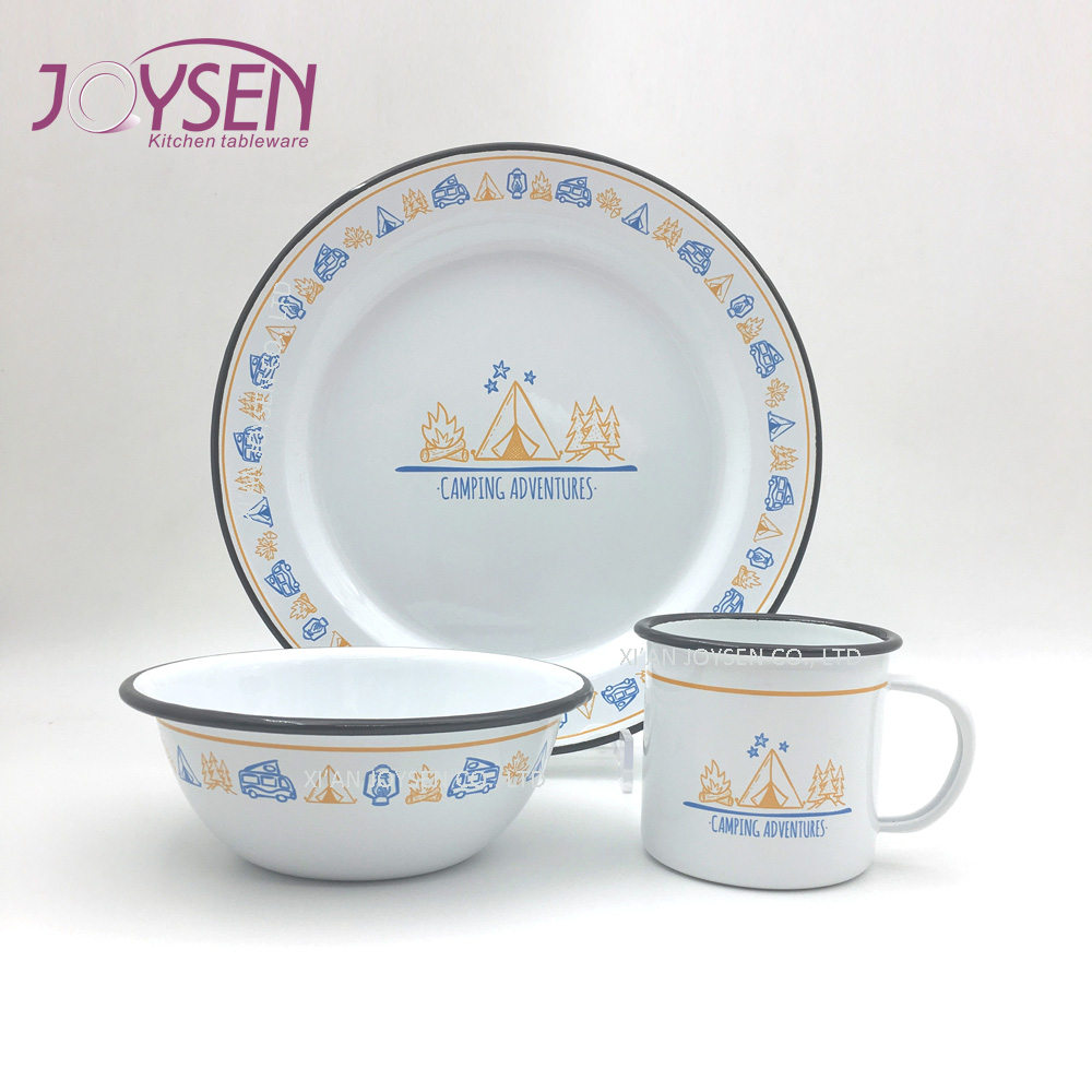 Enamel Dinner Set