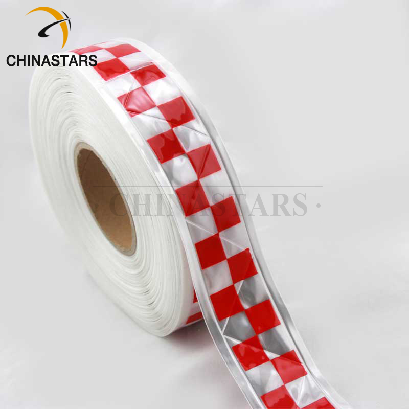 Checkerboard printing custom design pattern logo reflective prismatic PVC tape