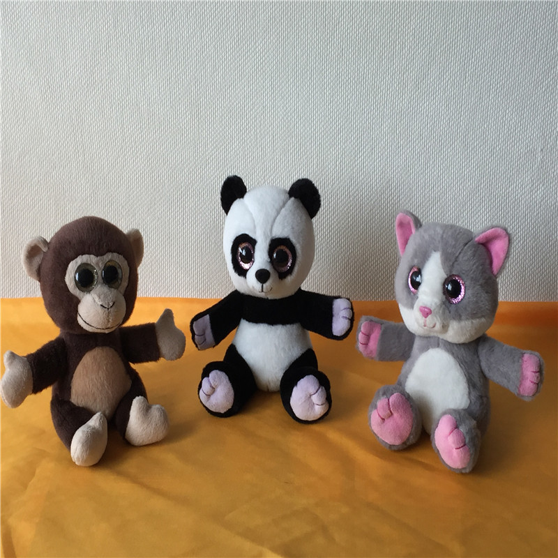 Plush panda,cat,monkey