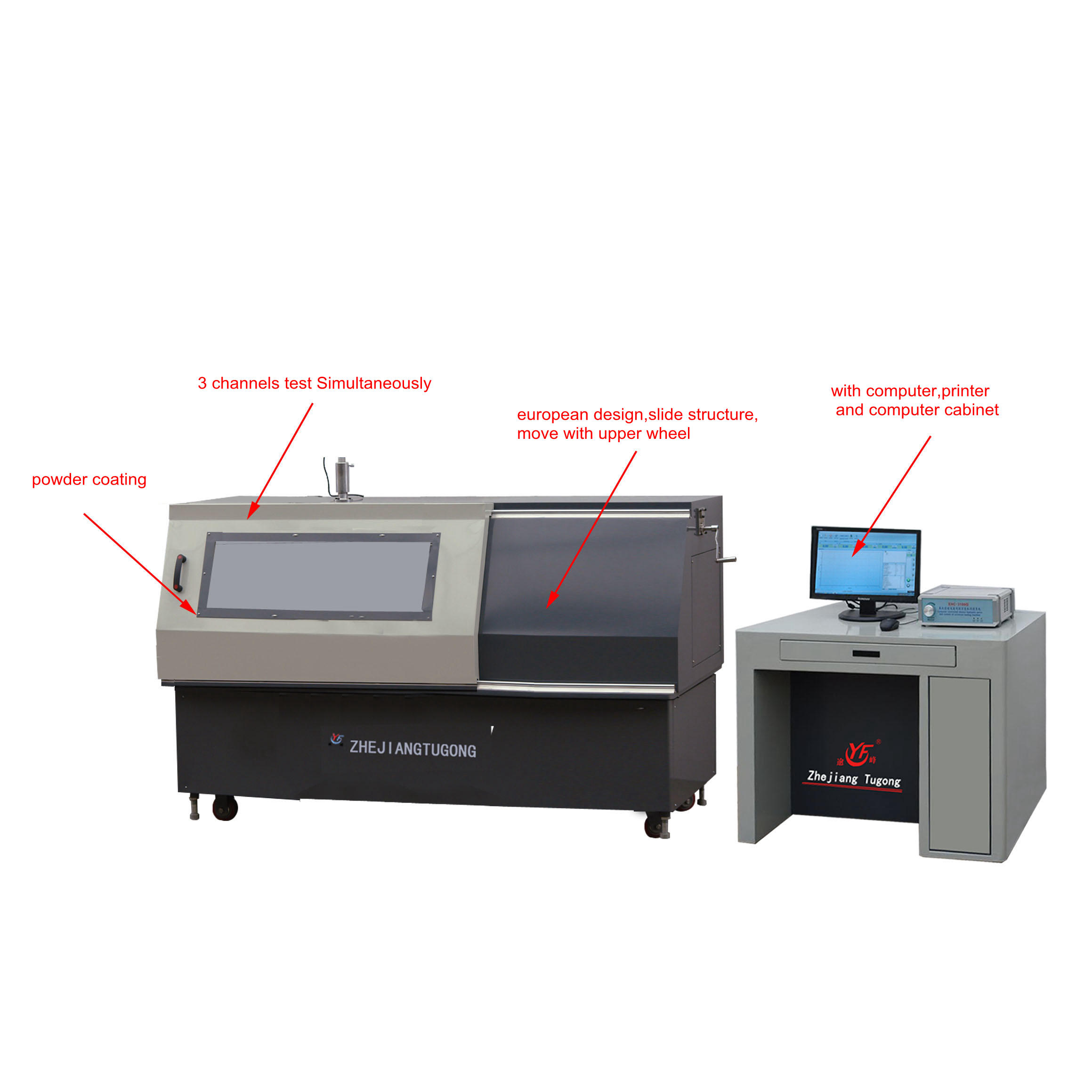 Wheel Rutting Tester (3 Channels Tests Simultaneously)
