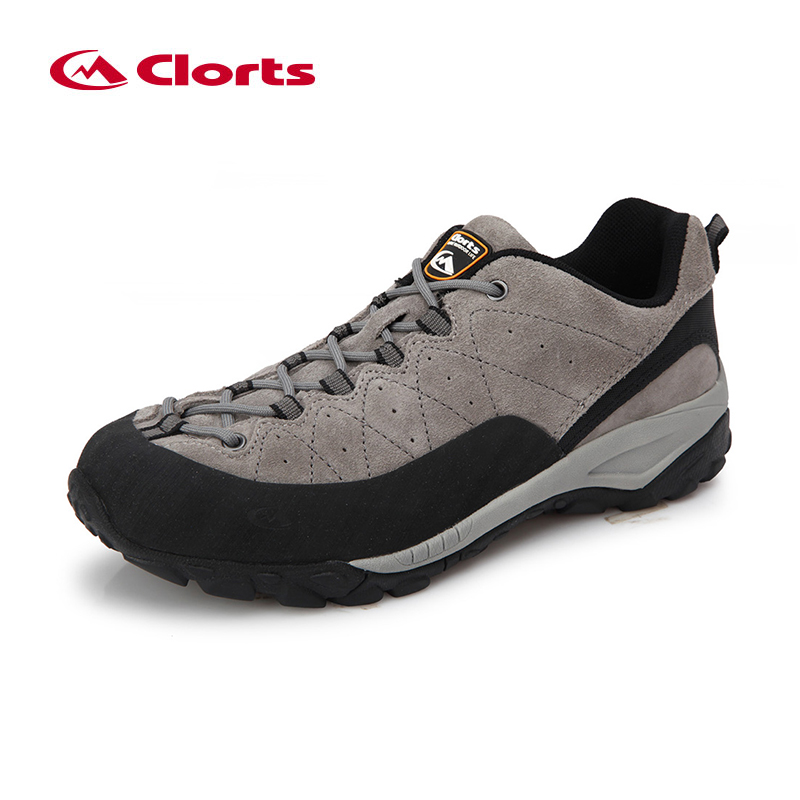 CLORTS Suede Leather Lightweight Approach Trekking Travel Shoes