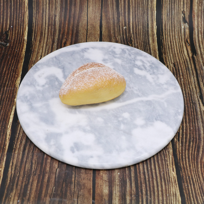 marble round tray