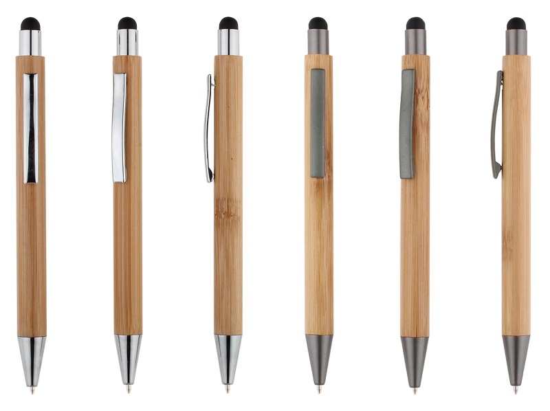 BP-1848i Bamboo pen with stylus