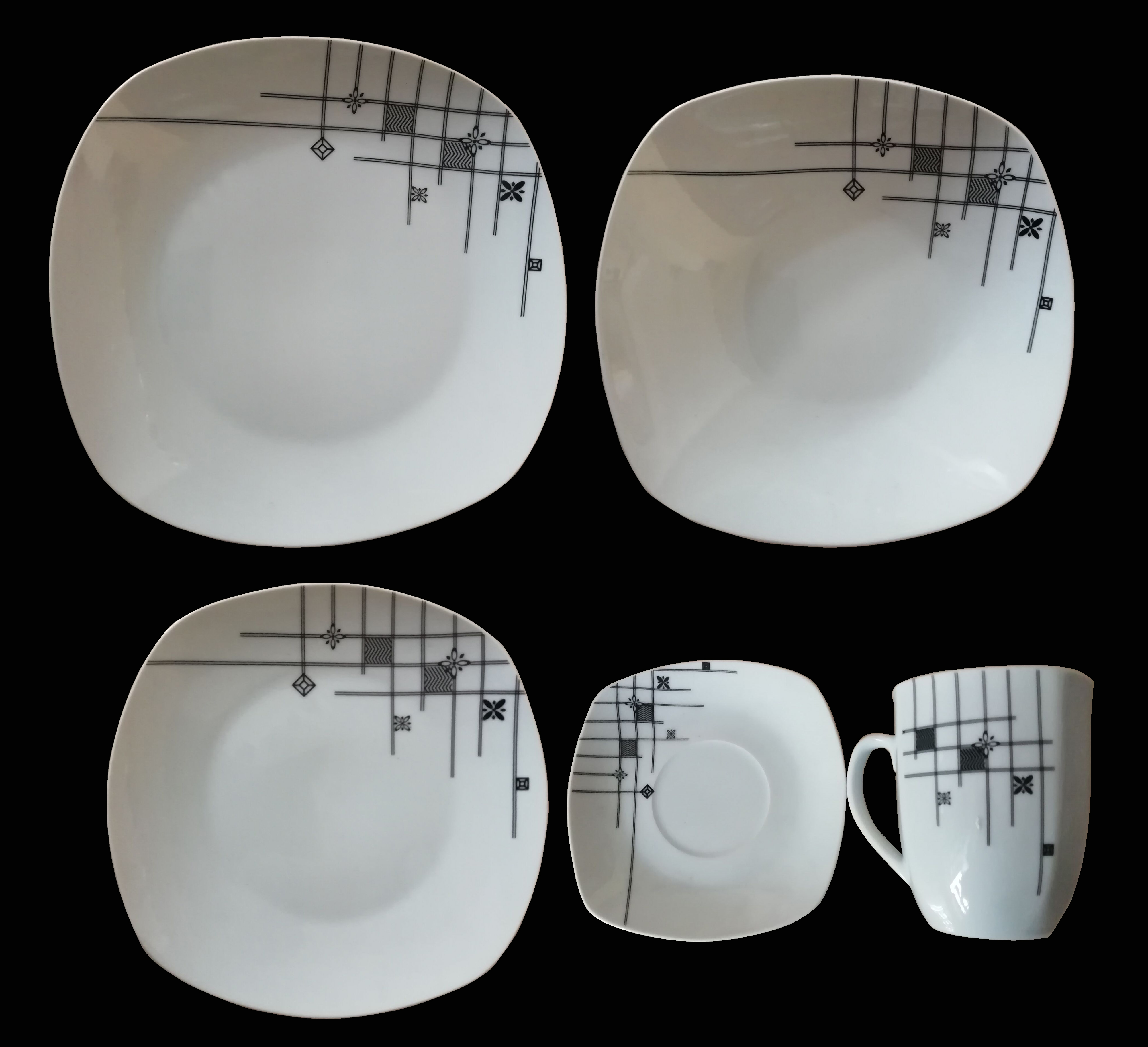 18-20pcs Square Dinner Set