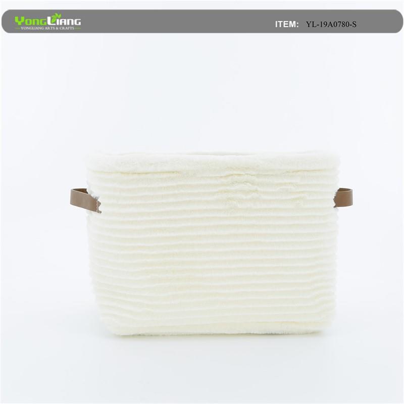 Faux Fur Storage Bin