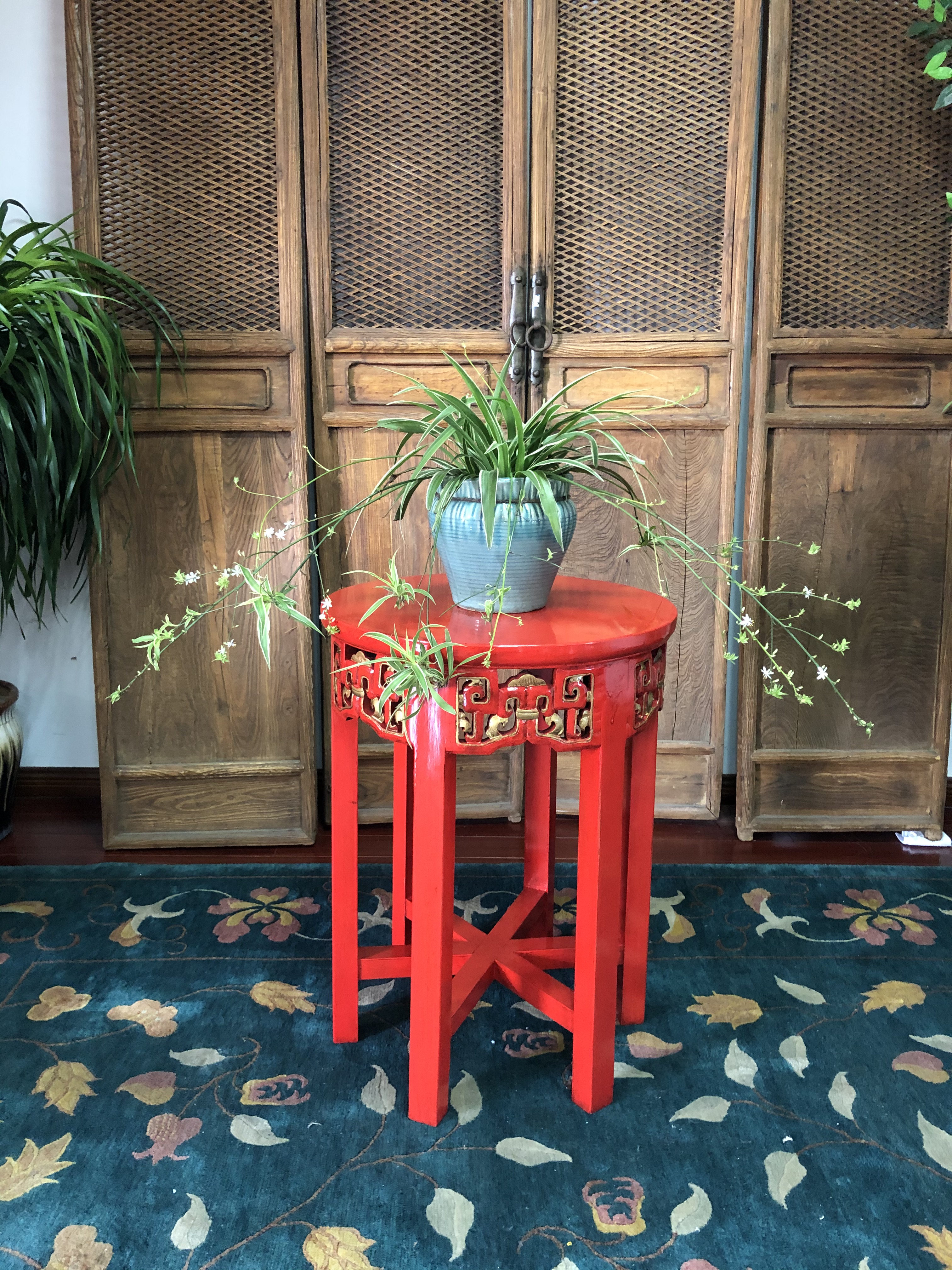 wooden furniture/ antique furniture / solid furniture/ elm furniture/ flower stand/ decoration