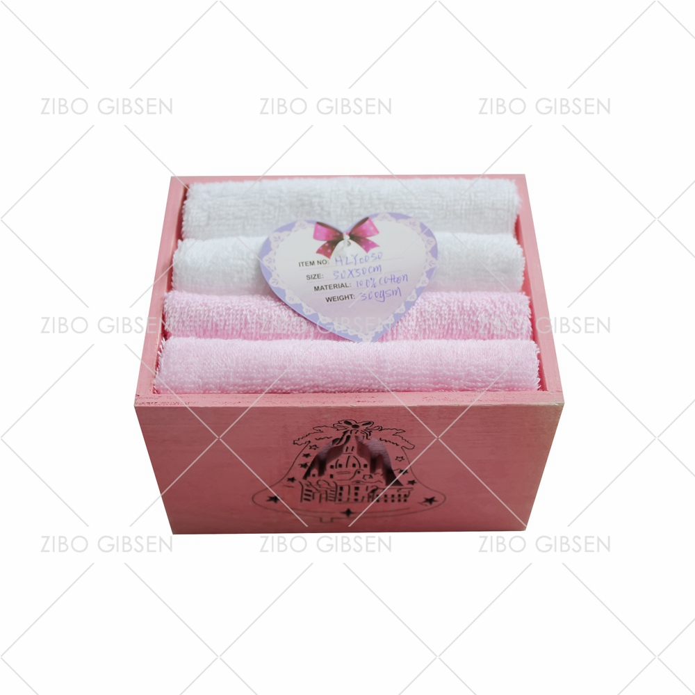 Cotton towel set with basket towel set gift towel set guest towel
