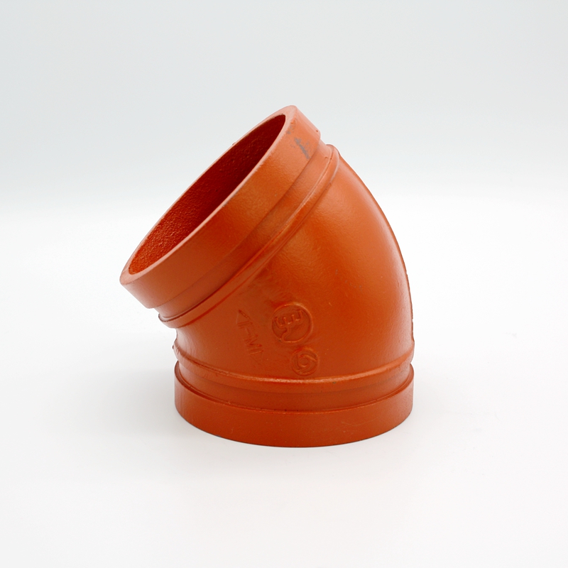 Ductile Iron Grooved pipe fittings 45 degree elbow