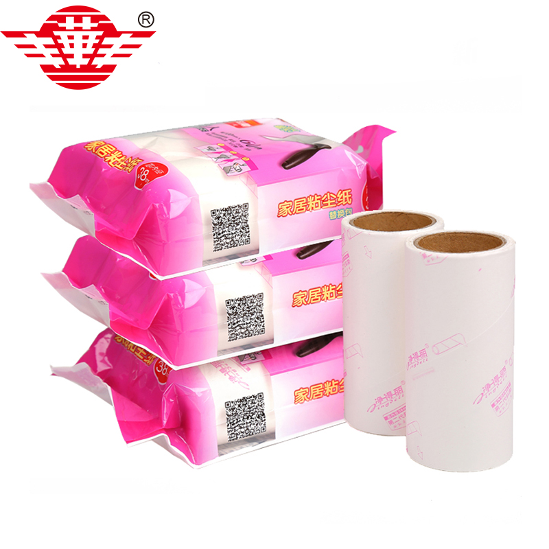 Household adhesive cleaner paper lint roller refills journal refill paper