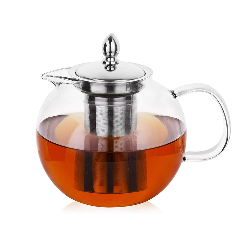 Borosilicate glass teapot