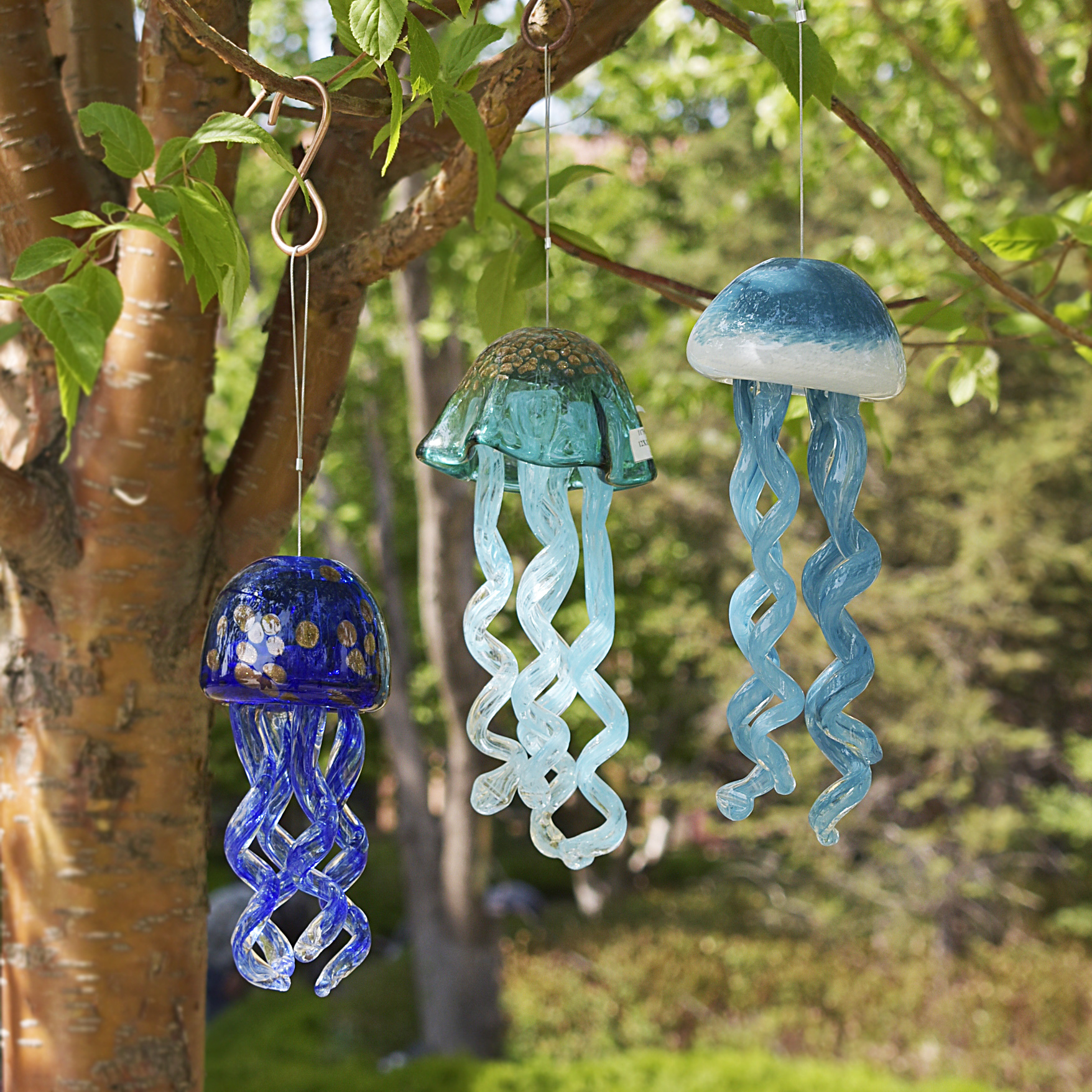 Glass Jellyfish Windbell