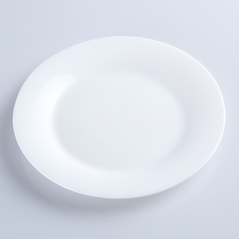 Opal porcelain glass plate
