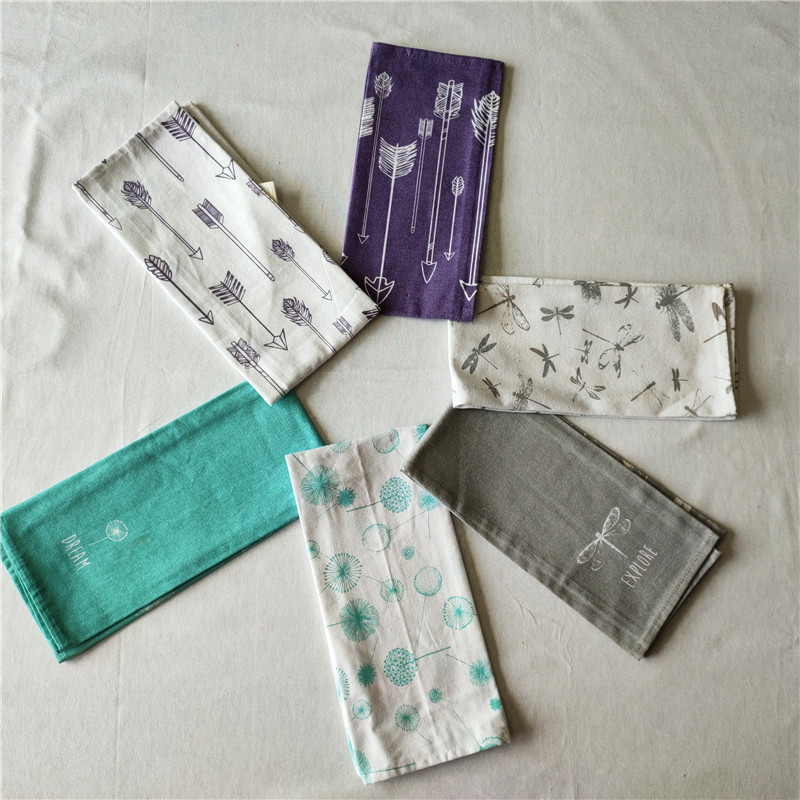 100% cotton printed kitchen towel