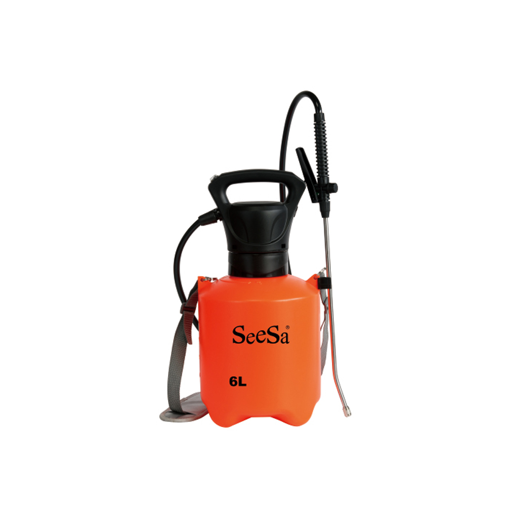 Seesa new 6/8L plastic knapsack li-ion battery operated pump electric pressure garden sprayer