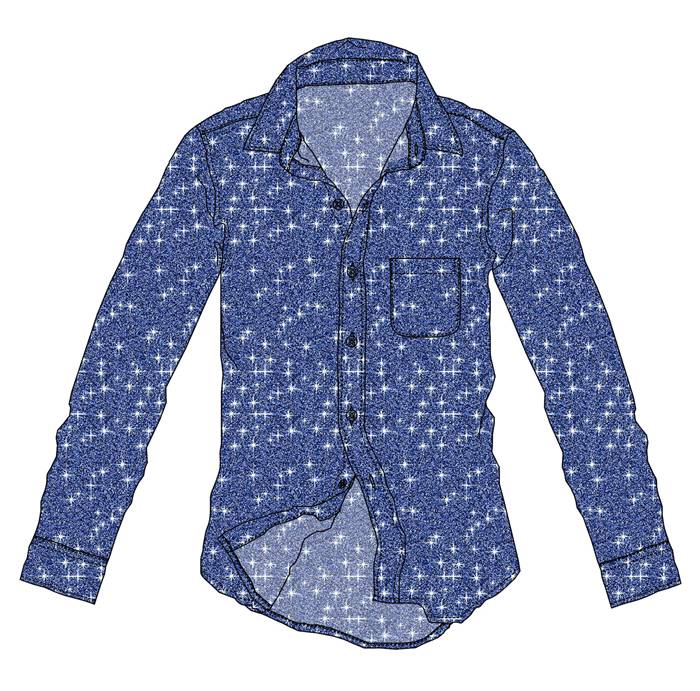 Men L/S digital shirt