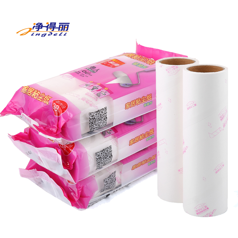 Hot Sale adhesive cleaning journal refill paper lint roller with tape