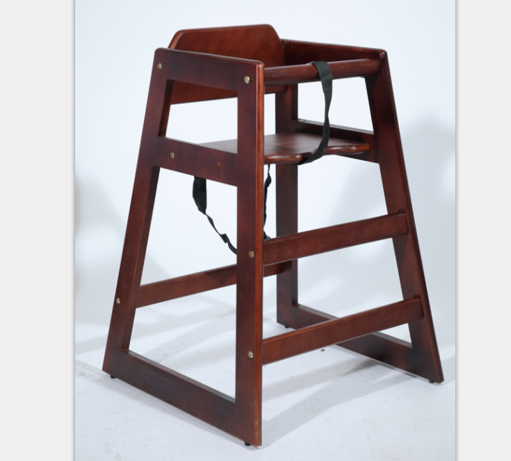 wooden baby high chair