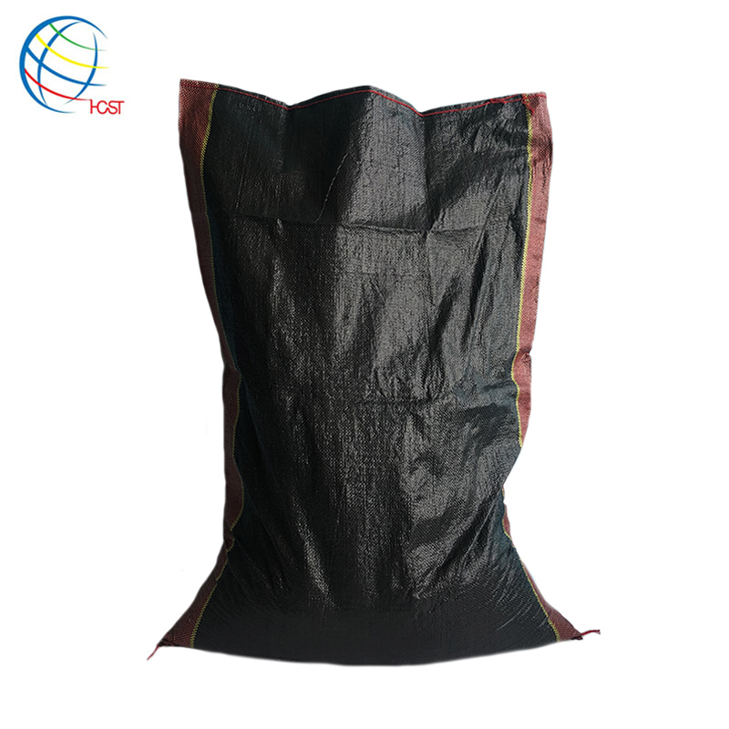 Hot Sale Black Color Agricultural Products Seed Grain Maize Corn PP Woven Packaging Bag 50kg Sack