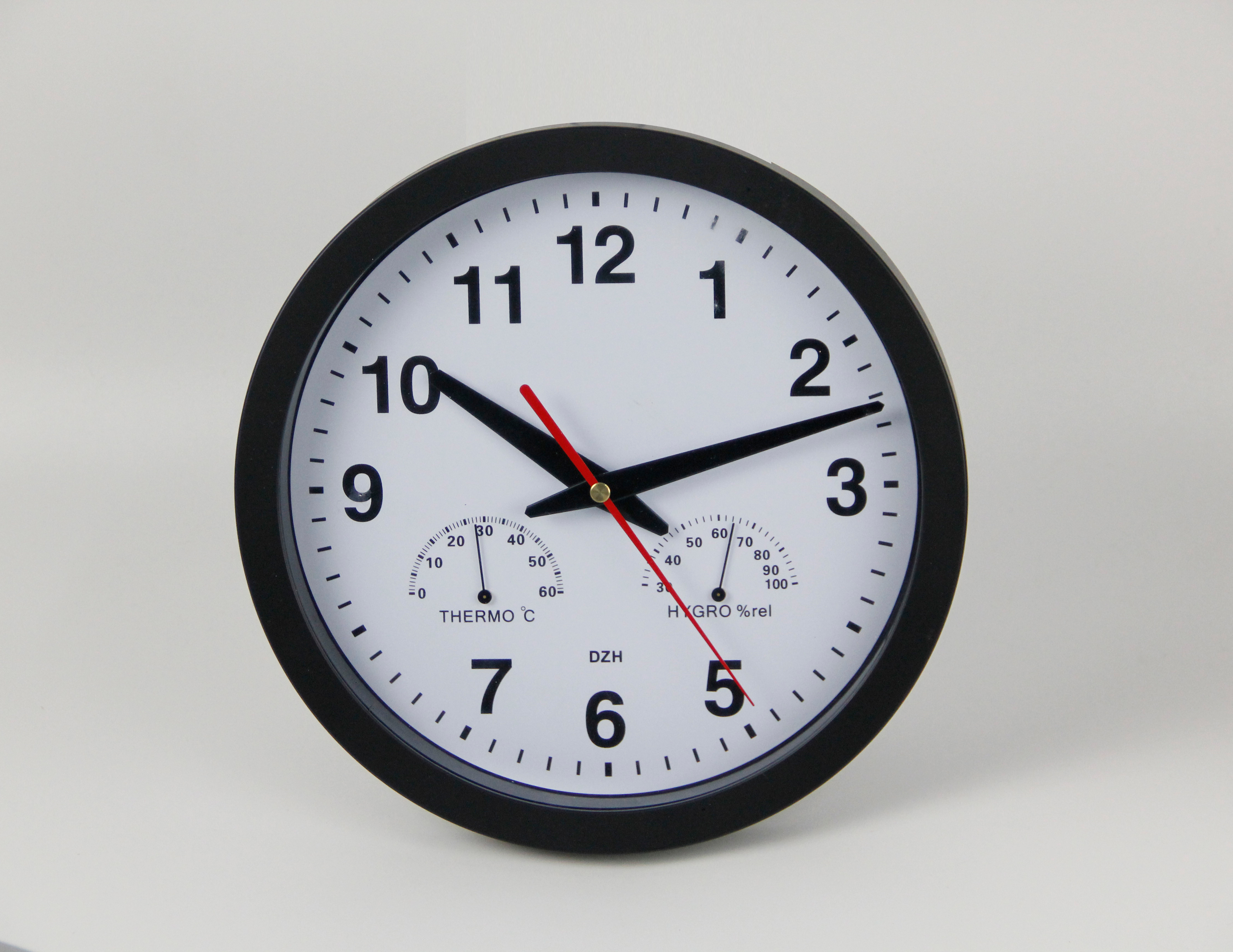 10inch Temperature and Humidity Plastic Wall Clock